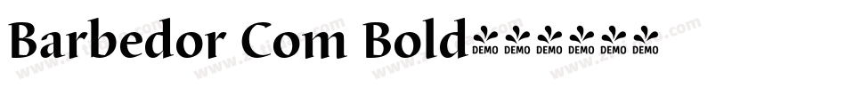 Barbedor Com Bold字体转换